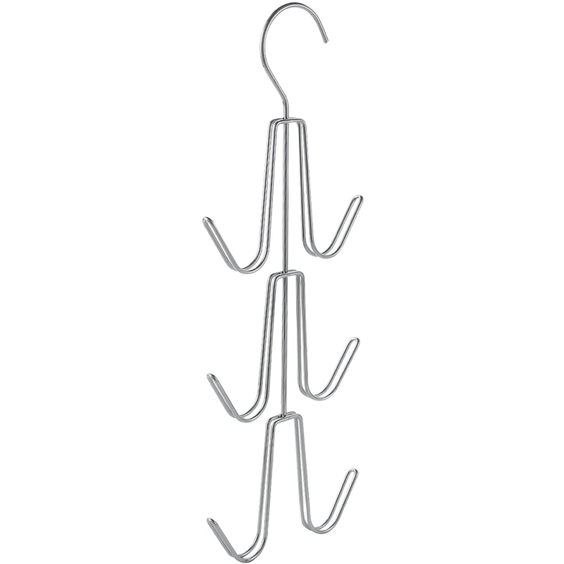 Metal Hook-Type Hanger Handbag Purse Hook Household Cloakroom Multifunctional Storage Scarf Belt Rack Wholesale