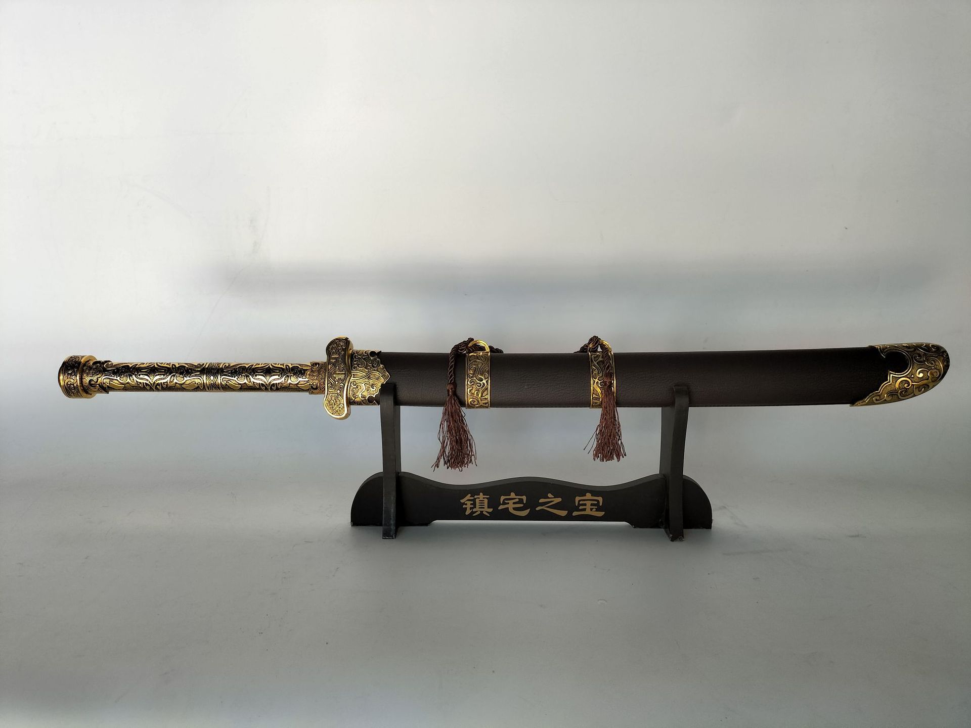龙泉市刀宝剑 2918b小号黑金古 镇宅剑 新款 未开刃