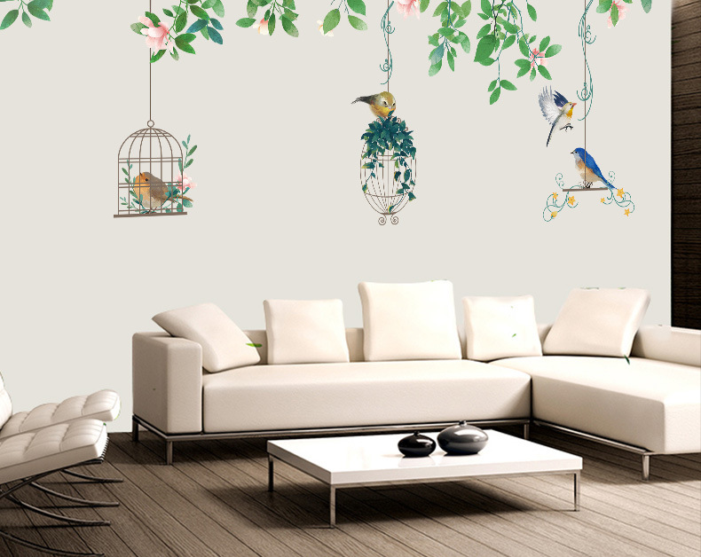 gs7071 自粘墙壁温馨卧室墙面装饰贴纸墙贴画床头背景墙纸可移除