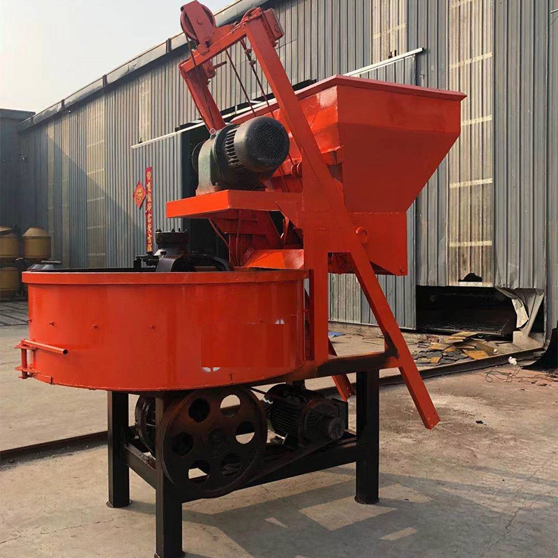 2立方自动上料平口搅拌机立式混凝土搅拌机强制式水泥搅拌机