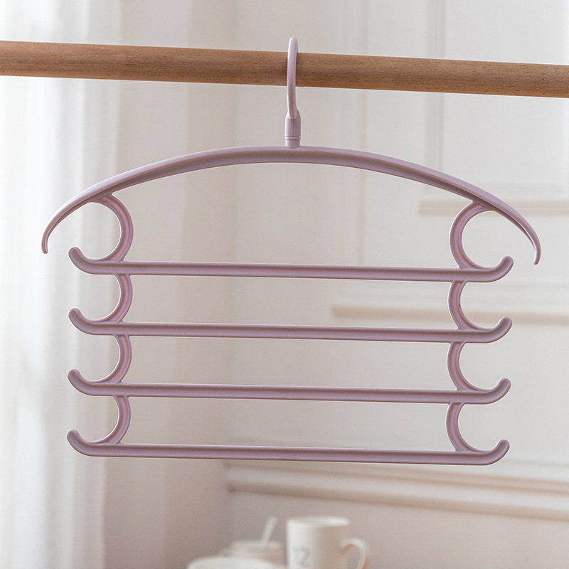 Multi-Layer Pants Rack Pants Hanger Magic Pants Rack Household Multi-Functional S-Type Trousers Hanger Shelf Wardrobe Storage Fantastic