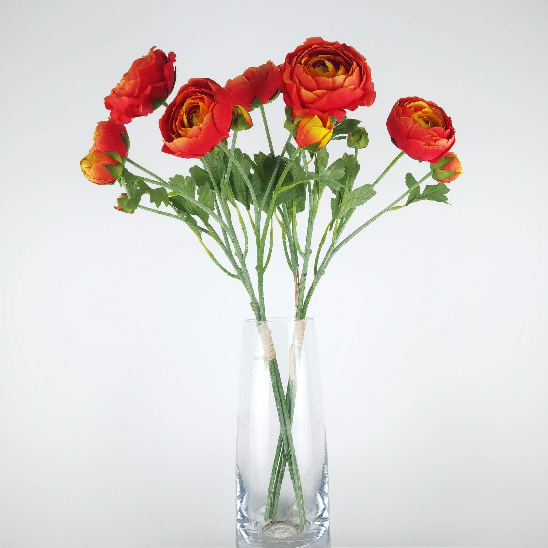 仿真露莲花3枝扎9头露莲1花2蕾植绒家居装饰摄影道具复古装饰直供