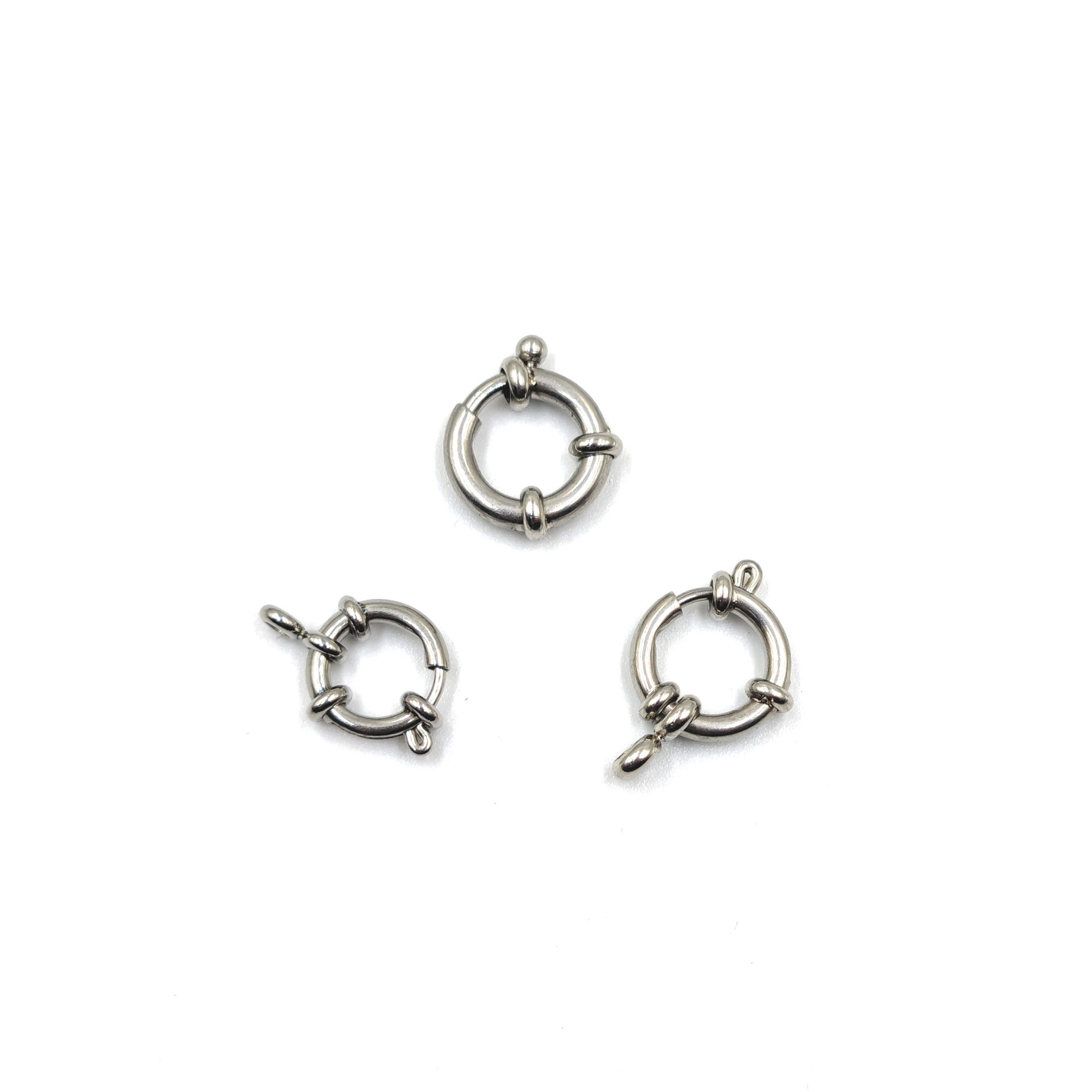 批发不锈钢饰品扣子水手扣 船舵扣 diy项链 连接按扣