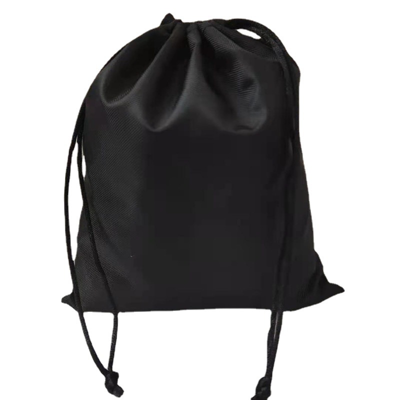 厂家定制牛津布袋黑色收纳束口袋尼龙抽绳袋可定制logo涤纶束口袋