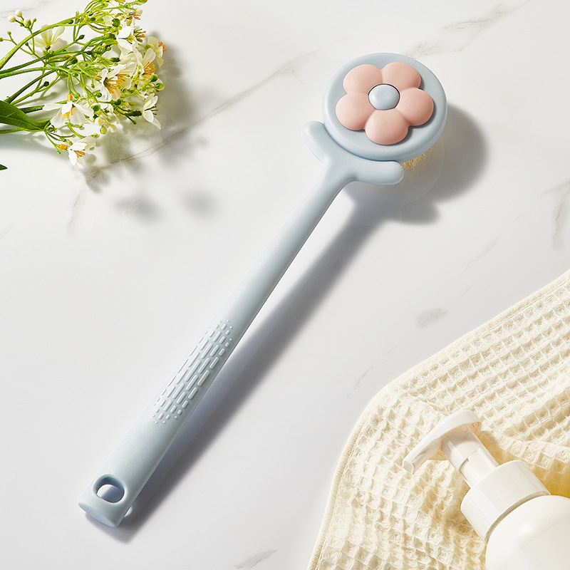 Bath Brush Rubbing Gadget Back Scrubbing Bath Brush Long Handle Don't Ask for Soft Hair Body Mud Dry Brush