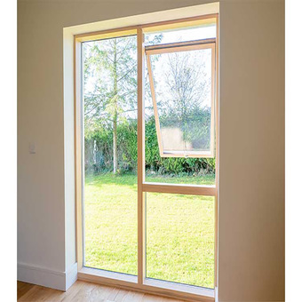 厂家直销外开铝合金双层玻璃开窗 提拉式防盗隔音下悬窗