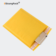 【Elosung】黄色牛皮气泡信封袋ELP-29