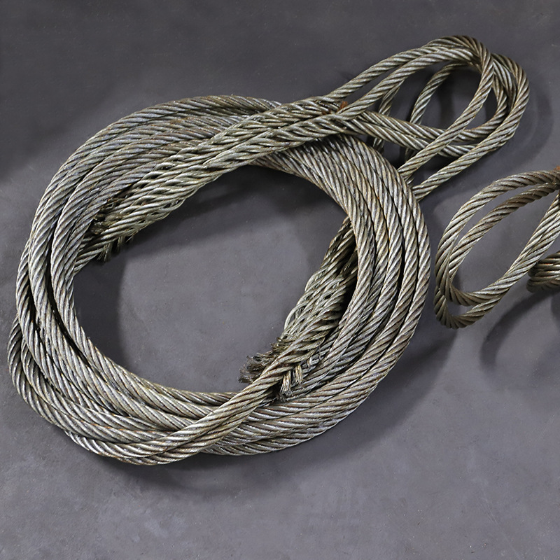 厂家直销工地塔吊钢丝线 编制钢丝绳成品 手工编织起重吊装钢丝绳