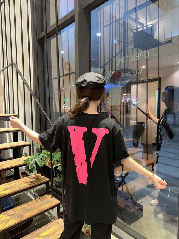 陈冠希王一博明星同款潮牌vlonet恤美式校园潮流新款休