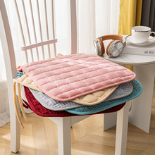 马蹄形垫子 椅子毛绒椅子垫冬季防滑餐椅垫薄款可机洗实木椅坐垫