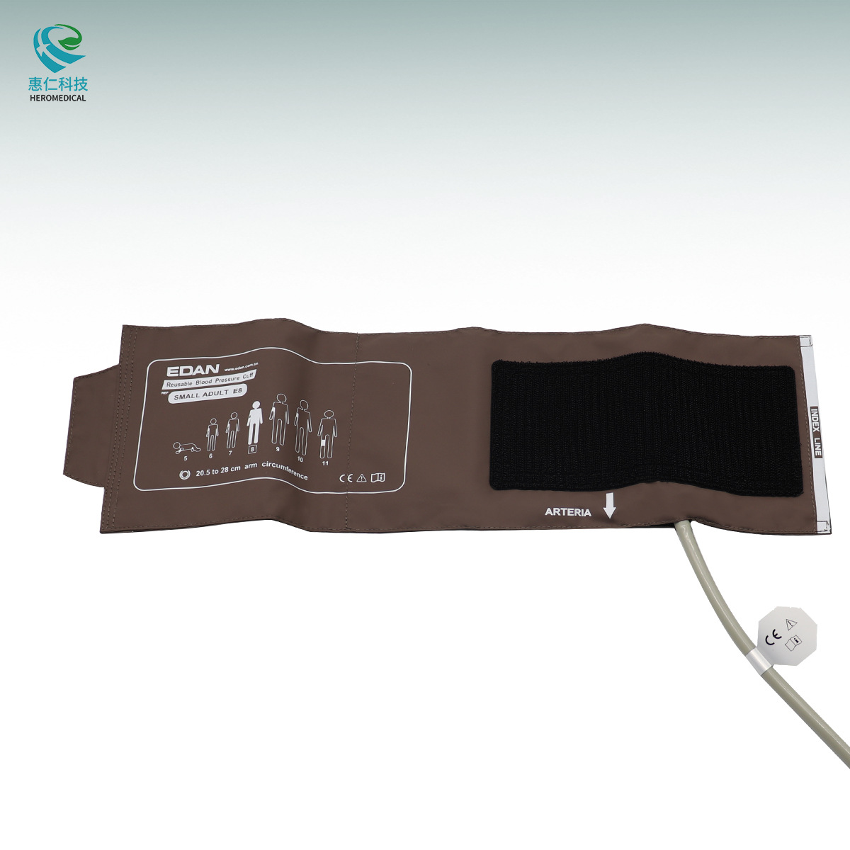 理邦edan监护仪血压袖带e8单管小成人血压袖套臂带pu皮
