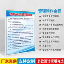 公司企业管理制度牌工厂车间仓库安全制造标牌标识语操作规程规章