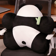 创意贴贴熊大熊猫床头靠垫软包护腰办公室久坐靠枕车椅靠毛绒腰靠
