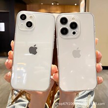 简约高级透明iPhone14promax手机壳苹果13Pro12软套11防刮手机壳