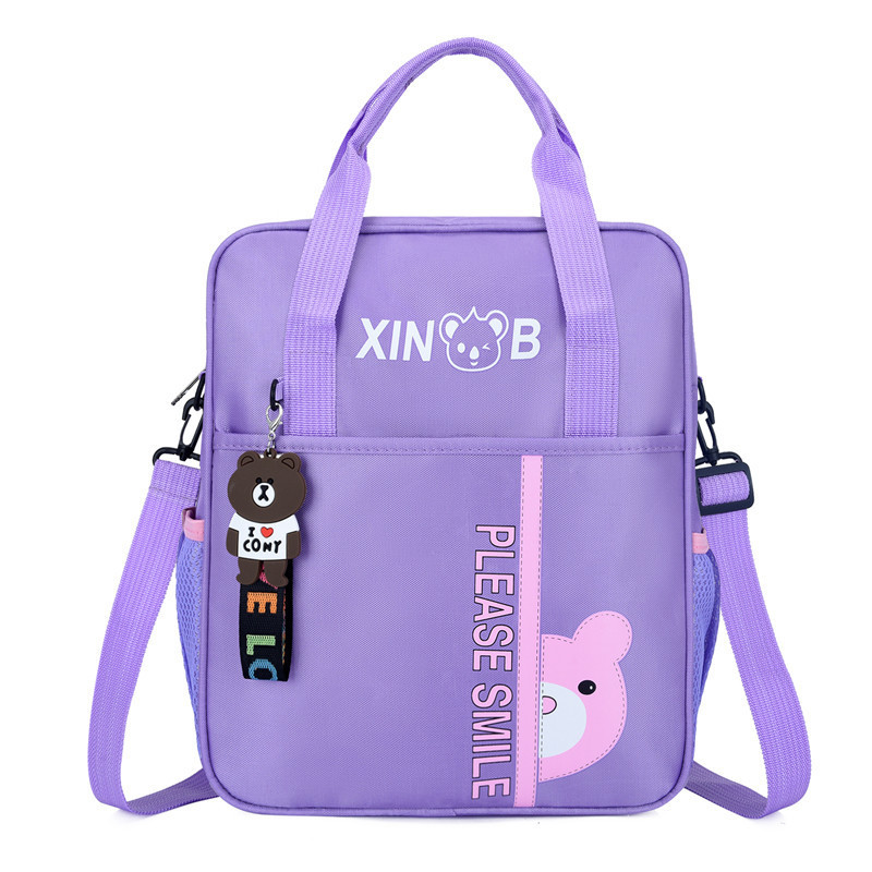 Tuition Bag Schoolbag Handbag Middle School Student Multi-Functional Tuition Bag Evening Self-study Shoulder Cross-Body Shoulders Three-Purpose Direct Sales