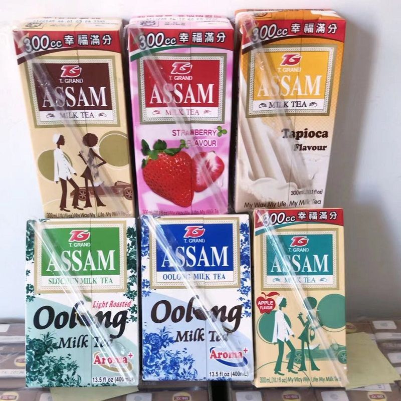 台湾进口阿萨姆珍珠奶茶纸盒300ml*6瓶夏日冷饮下午茶点原味奶茶