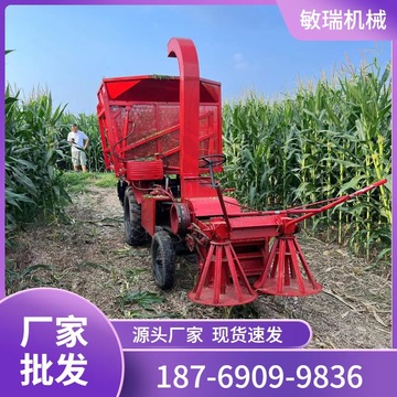 50马力小型拖拉机玉米秸秆青储机批发家用型小轮式秸秆收割机