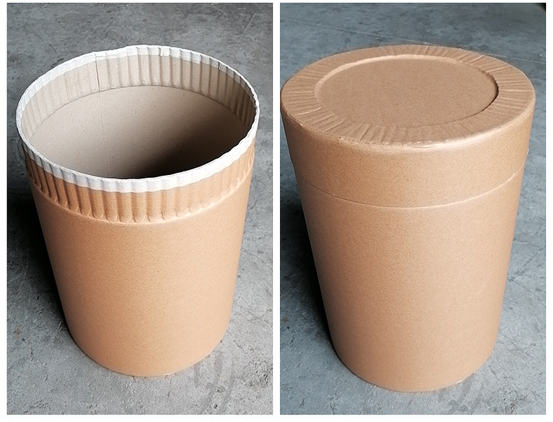 医药全纸桶密封储物牛皮纸筒食品包装桶医药化工全粉末纸板桶25kg