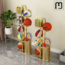 道群简易家用室内儿童篮球收纳架球类摆放置物架幼儿园球架放球收