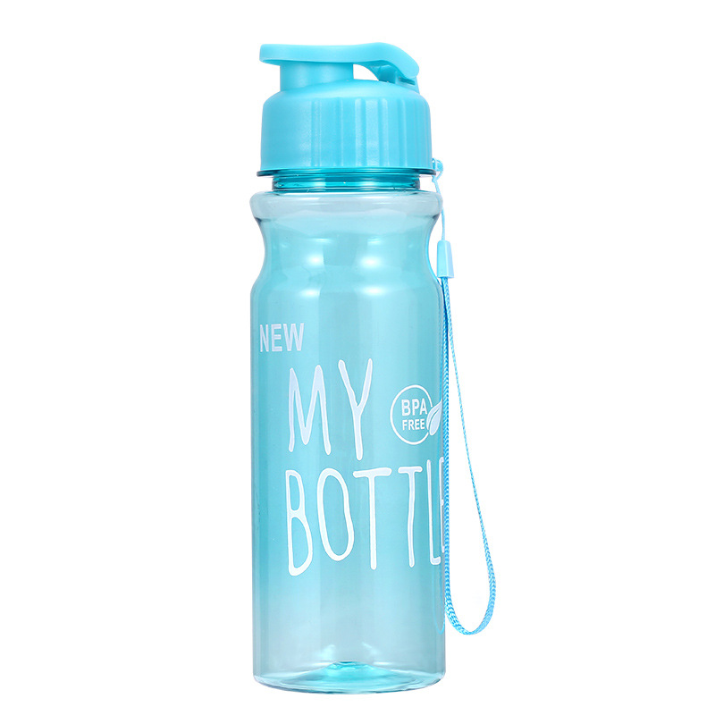 New Mybottle Plastic Water Cup Large Capacity Drop-Resistant Fruit Tea Cup Pet Portable Children's Candy Packaging Bottle