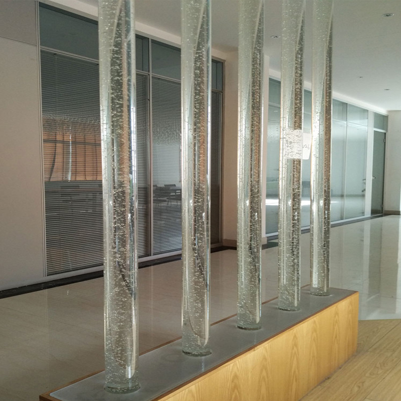 人造蓝熔炼石原石打磨六棱单尖水晶柱居家摆件工艺品现货批发-报价