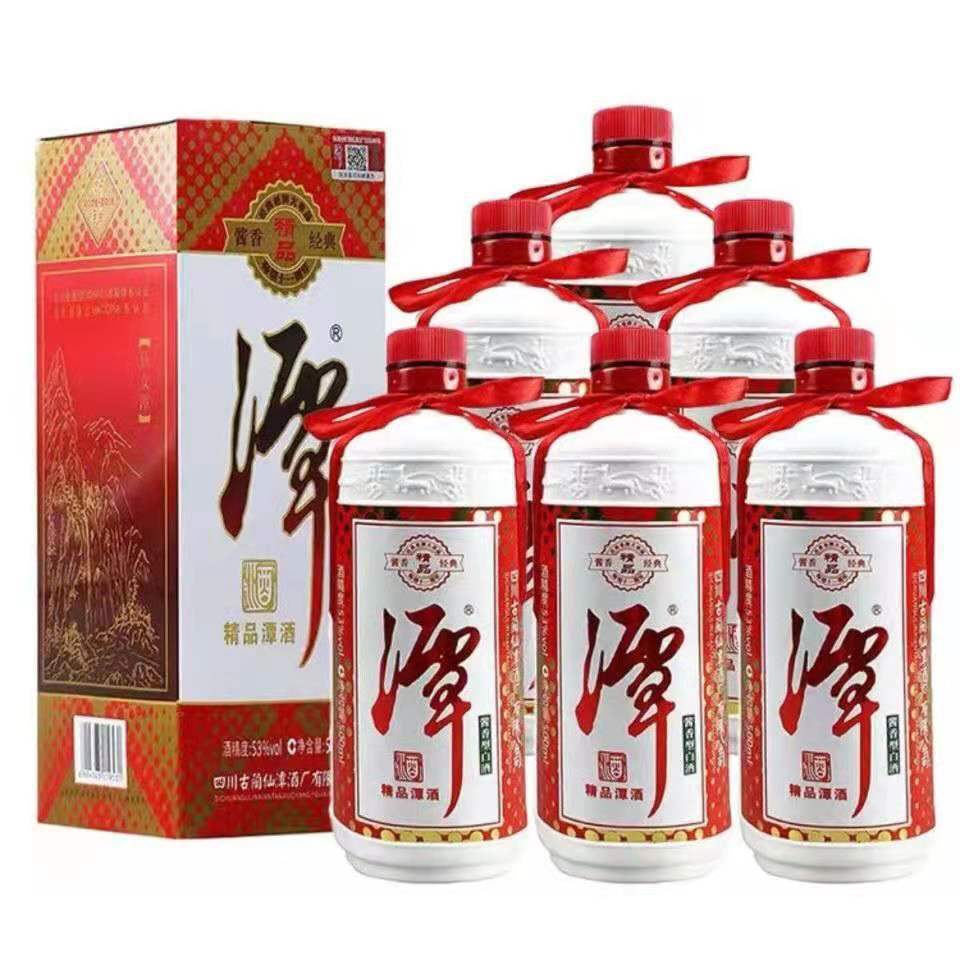 白酒源头 精品潭酒精品 酱香型白酒53度500毫升6瓶谭酒量大可议价