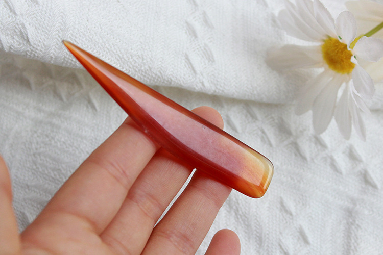 玛瑙刀 文玩 抛光,黄金白银刮亮 抛光 美容用工具 短款