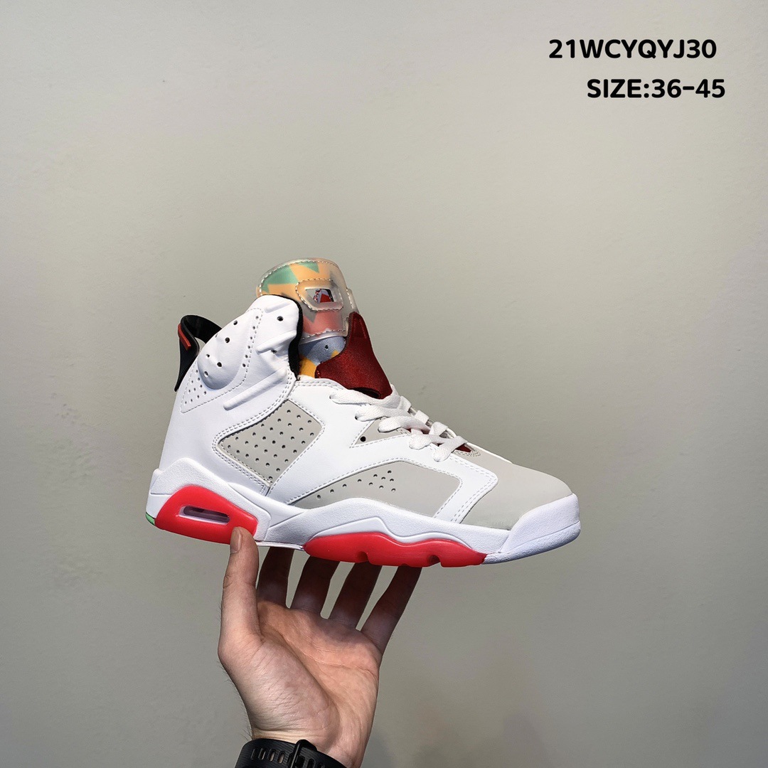 耐尅官男鞋正品aj6女鞋ts联名兔八哥限定大巴黎手稿乔6一件代发