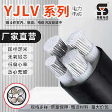 厂家直供YJLV铝芯地埋3*10+1电线电力电缆户外架空铝线现货批发