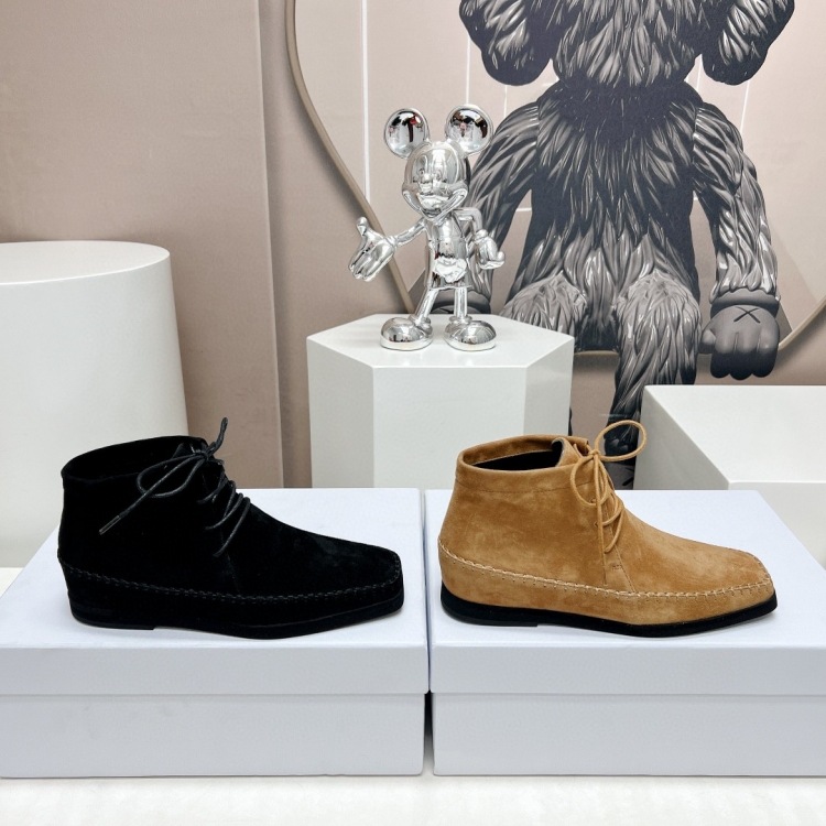 高品质新款23款toteme*春夏新款休闲鞋切尔西短筒鞋子牛皮马丁靴