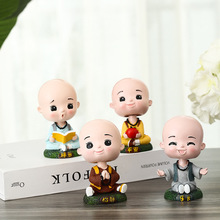摇头小和尚车载摆件网红装饰品汽车上内饰用品大全小车内创意摆件