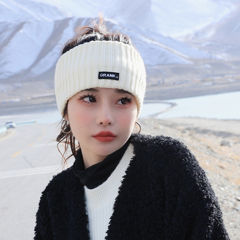 网红发带女冬保暖针织百搭宽显脸小头带洗脸运动弹力束发带dtj35