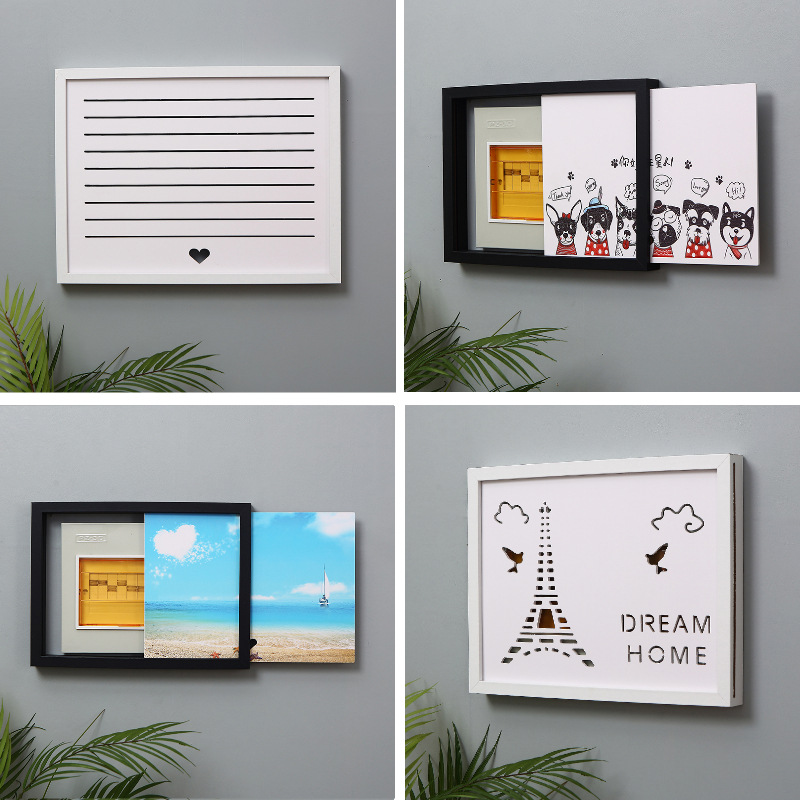 电表箱遮挡装饰挂件线盒装饰遮挡盒弱电箱遮挡创意遮电表箱装饰画