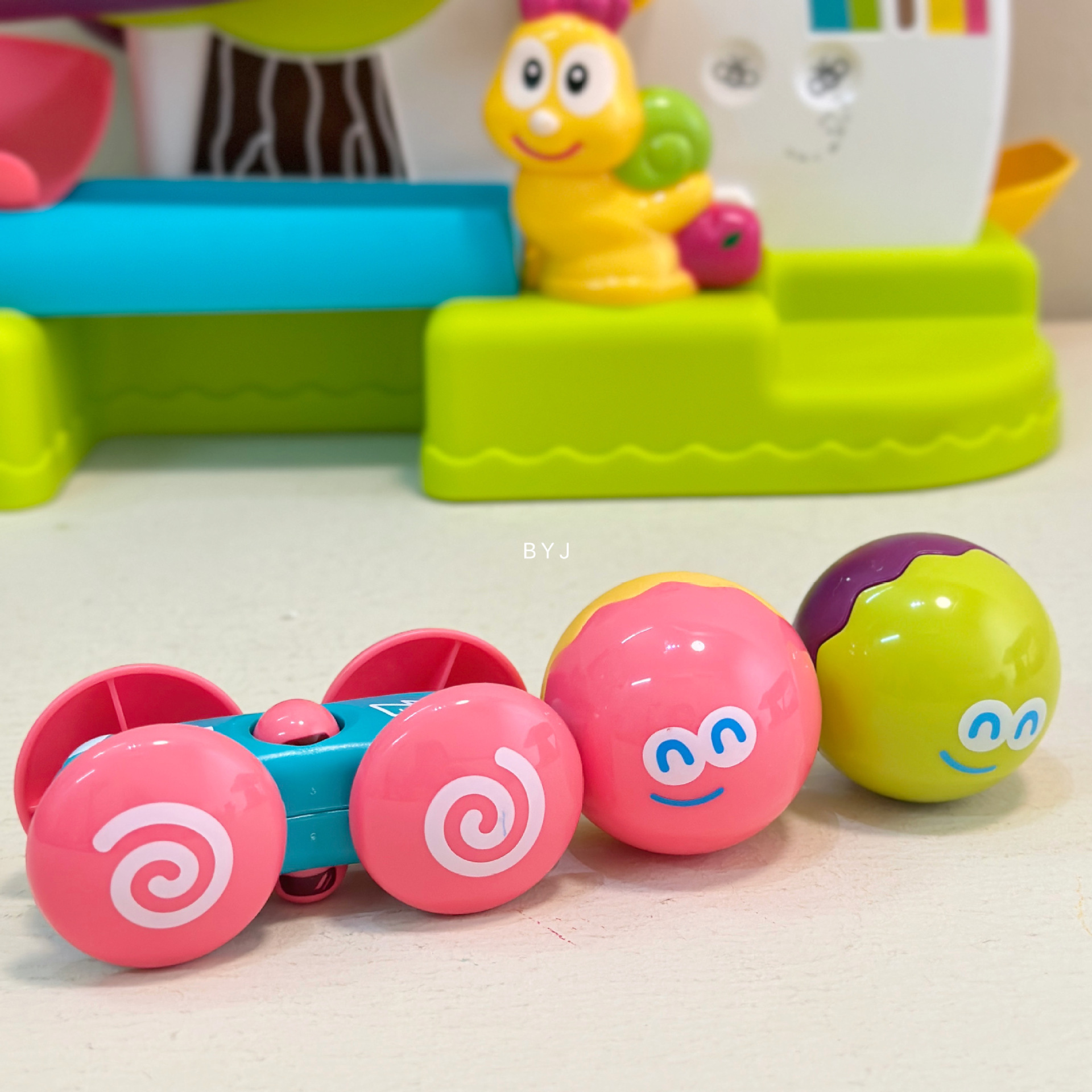 五星儿童多层滑梯轨道1岁宝宝滑道灌篮熊滑行小汽车男孩女孩玩具