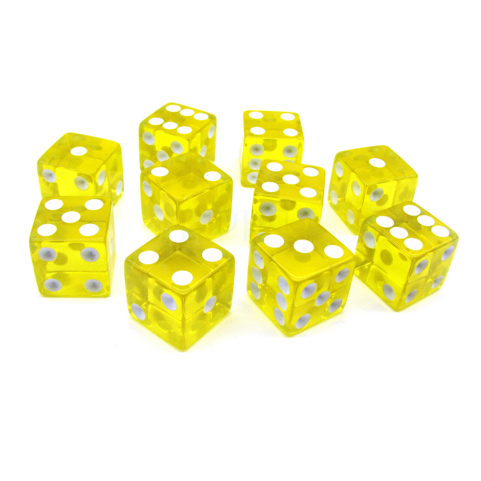 跨境货源 19方角透明黄色骰子筛子直角色子19mm-阿里巴巴