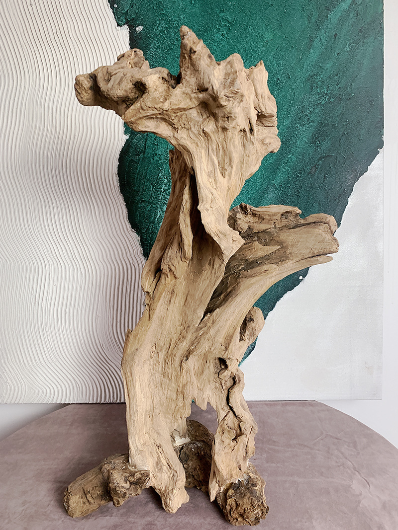 木雕摆件实木根雕艺术品大件客厅办公室摆件原木树根雕刻工艺品