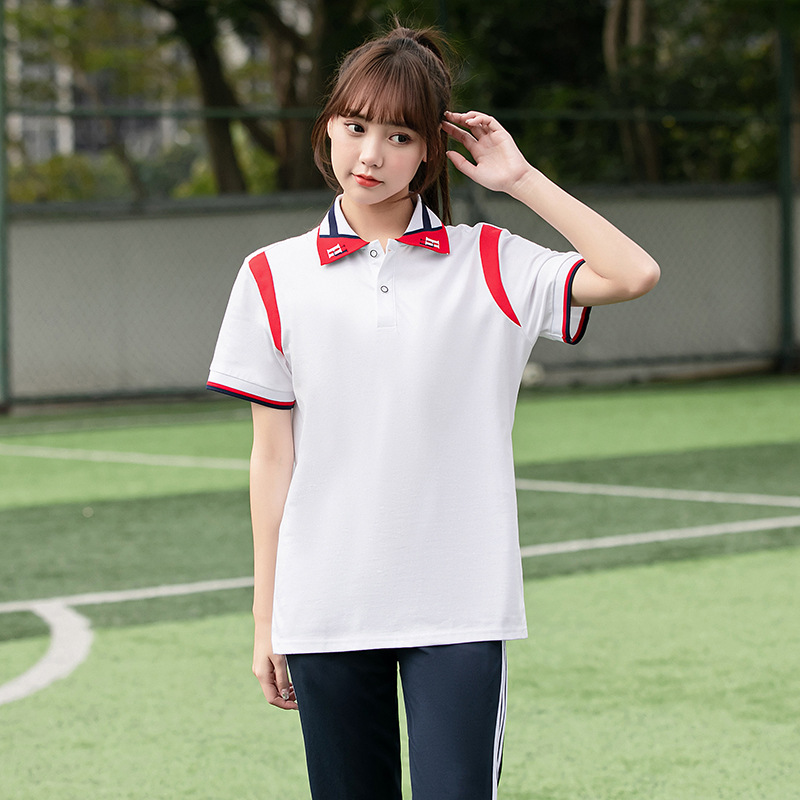 2022年夏季新款短袖校服 初高中大学生流行运动风套装 简约时尚潮
