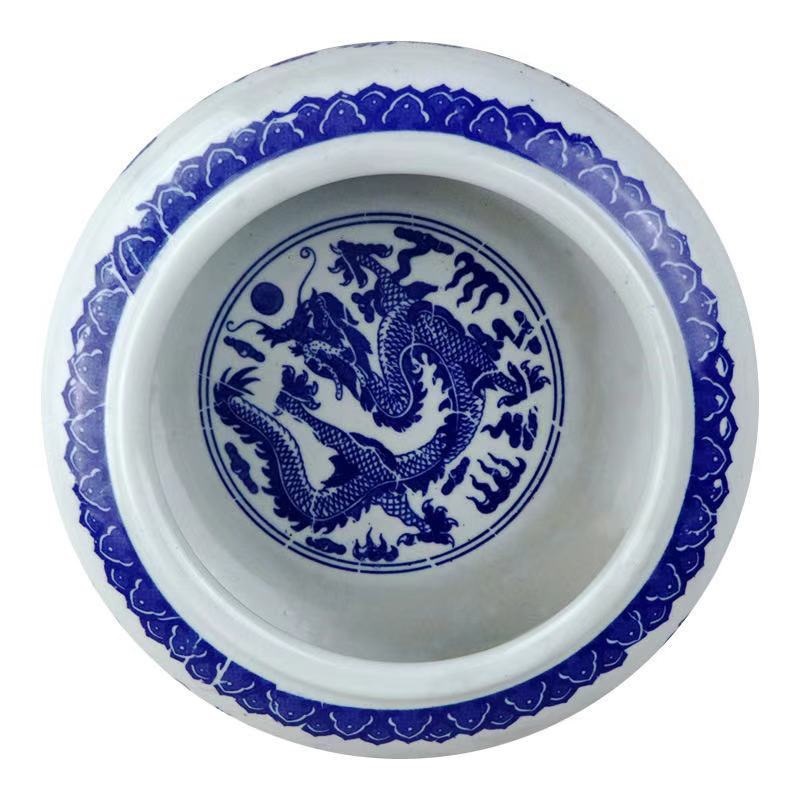 青花笔洗 中号7寸青花笔洗 毛笔笔洗 陶瓷笔洗 陶瓷水洗 笔洗