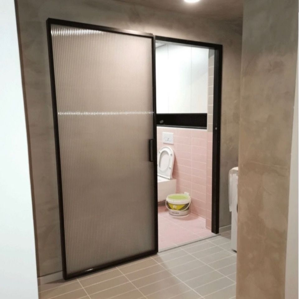 网红平移门 幽灵门无上轨卫生间门厨房门隔断门地轨单扇平移门