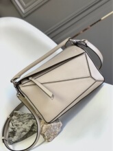 代购loewe_罗意威女包puzzle小号几何变形包手挽拼色单肩斜挎包