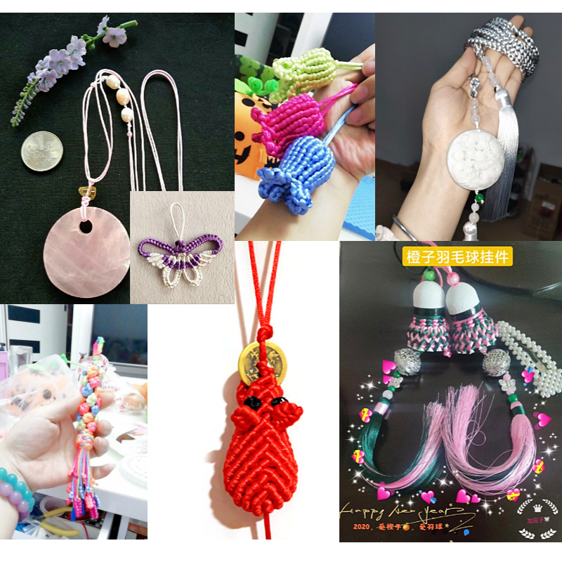 5号线结红绳 挂件绳子手绳劳技手工diy编绳编织线材料玉线绳-阿里巴巴