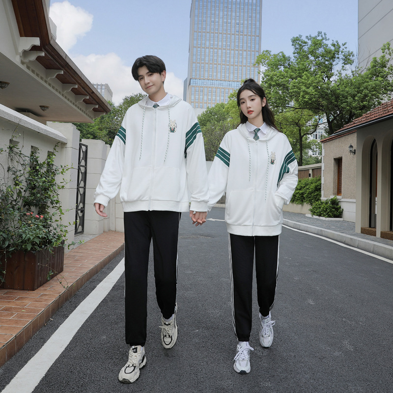 班服秋季套装学院风高中生校服卫衣三件套小学初中生运动会开幕式
