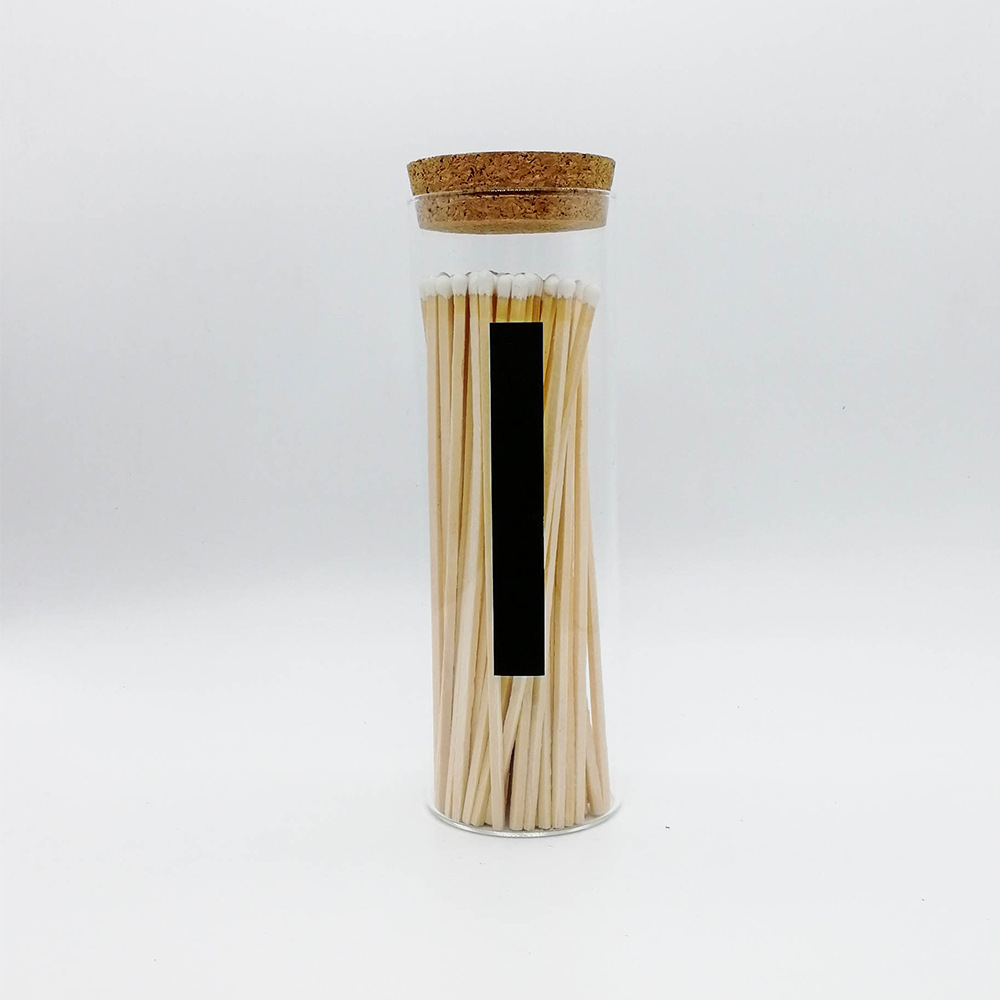 火柴厂家直销大玻璃瓶火柴壁炉火柴出口加长火柴节日促销礼品火柴