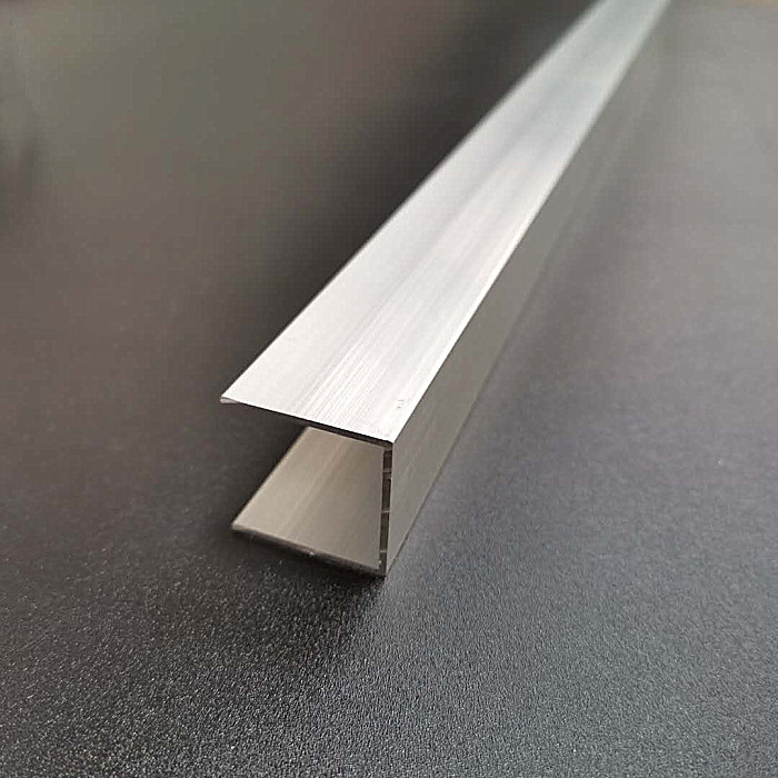 u型槽22*22*1.0mm厚内宽20mm卡槽u行铝槽包边装饰线条 氧化光滑