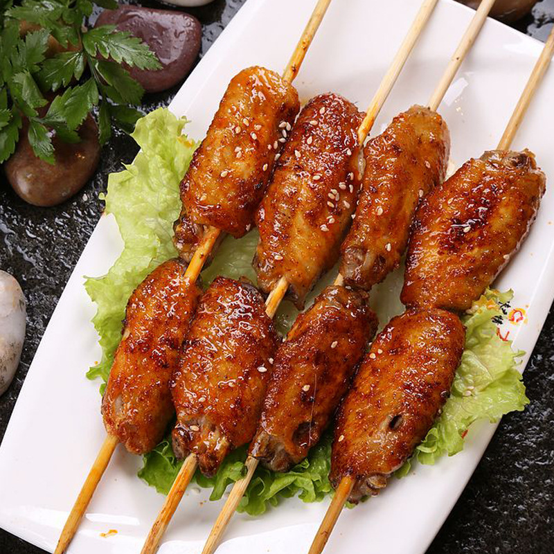 盟旺奥尔良鸡翅中1kg 新鲜冷冻烤翅烧烤腌制中翅半成品家用商用
