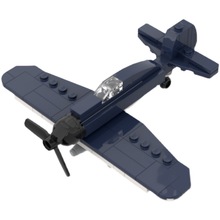 军事二战地狱猫战斗机积木飞机模型拼装玩具兼容乐高moc套装跨境