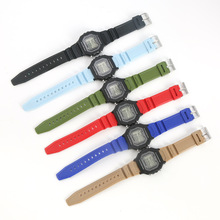 厂家批发潮流新款方形手表学生党韩版简约多动能运动防水电子表