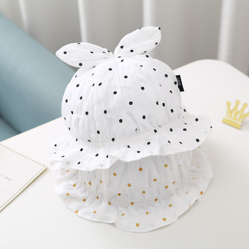 Baby Hat Spring and Autumn Thin Baby Girl Fisherman Hat Korean Cute Princess Spring and Summer Girl Sun Protection Sun Hat Fashion
