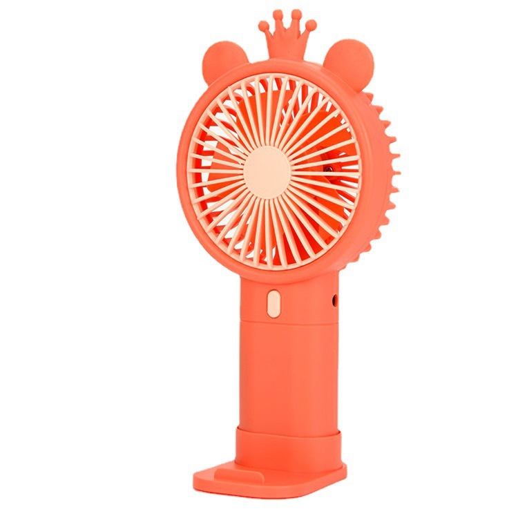 Cartoon Super Cute Mini Little Fan Handheld Portable Charging Outdoor Portable USB Rechargeable Fan