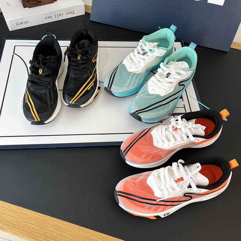 cattle goods! foreign trade fashion brand tail single mesh breathable spring and summer lace up all-match casual multicolor running sneakers